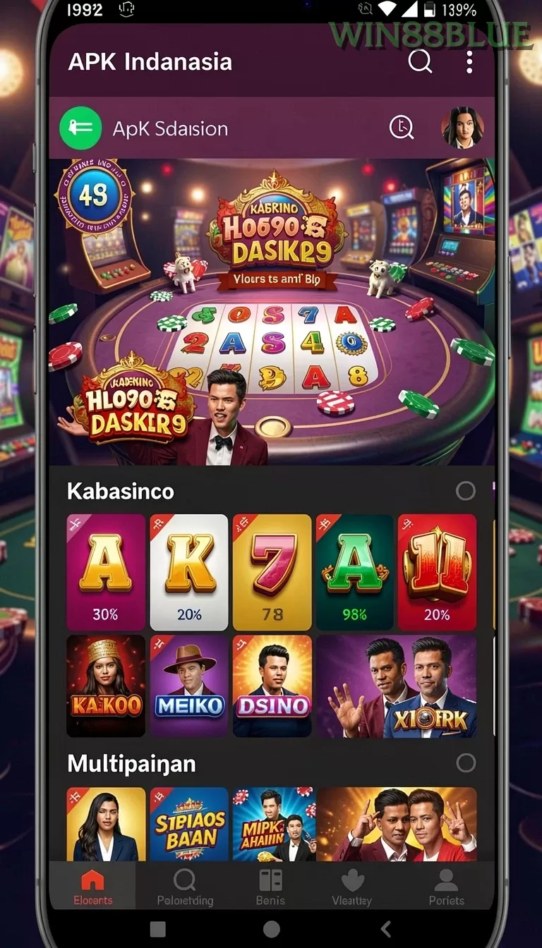 Cuplikan layar TOKYO88 — menu navigasi