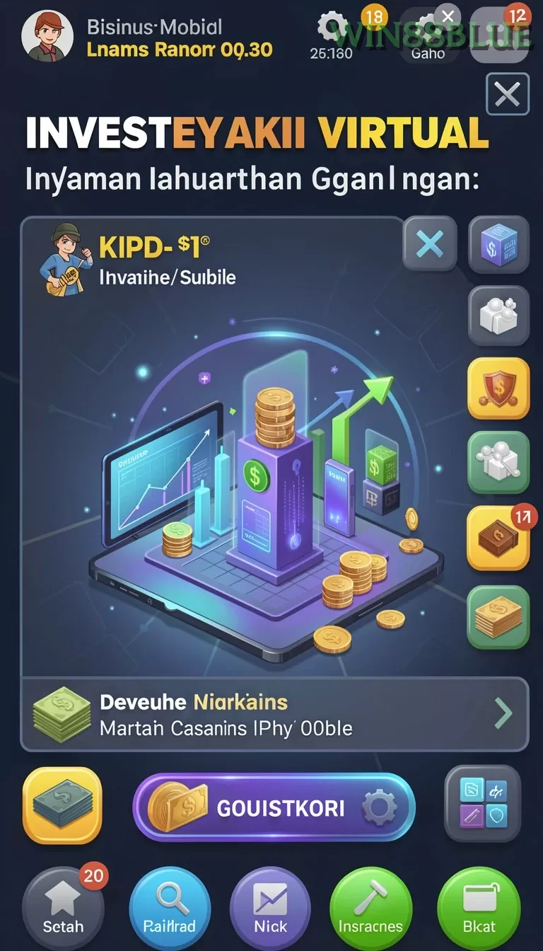 Cuplikan layar EBET777 — menu navigasi